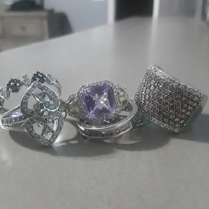 Rings and earrings
